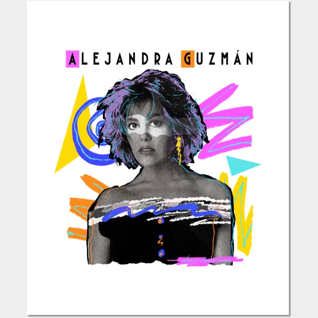 ALEJANDRA GUZMAN 80S RETRO STYLE Wall Art by DISCO DISCO MX